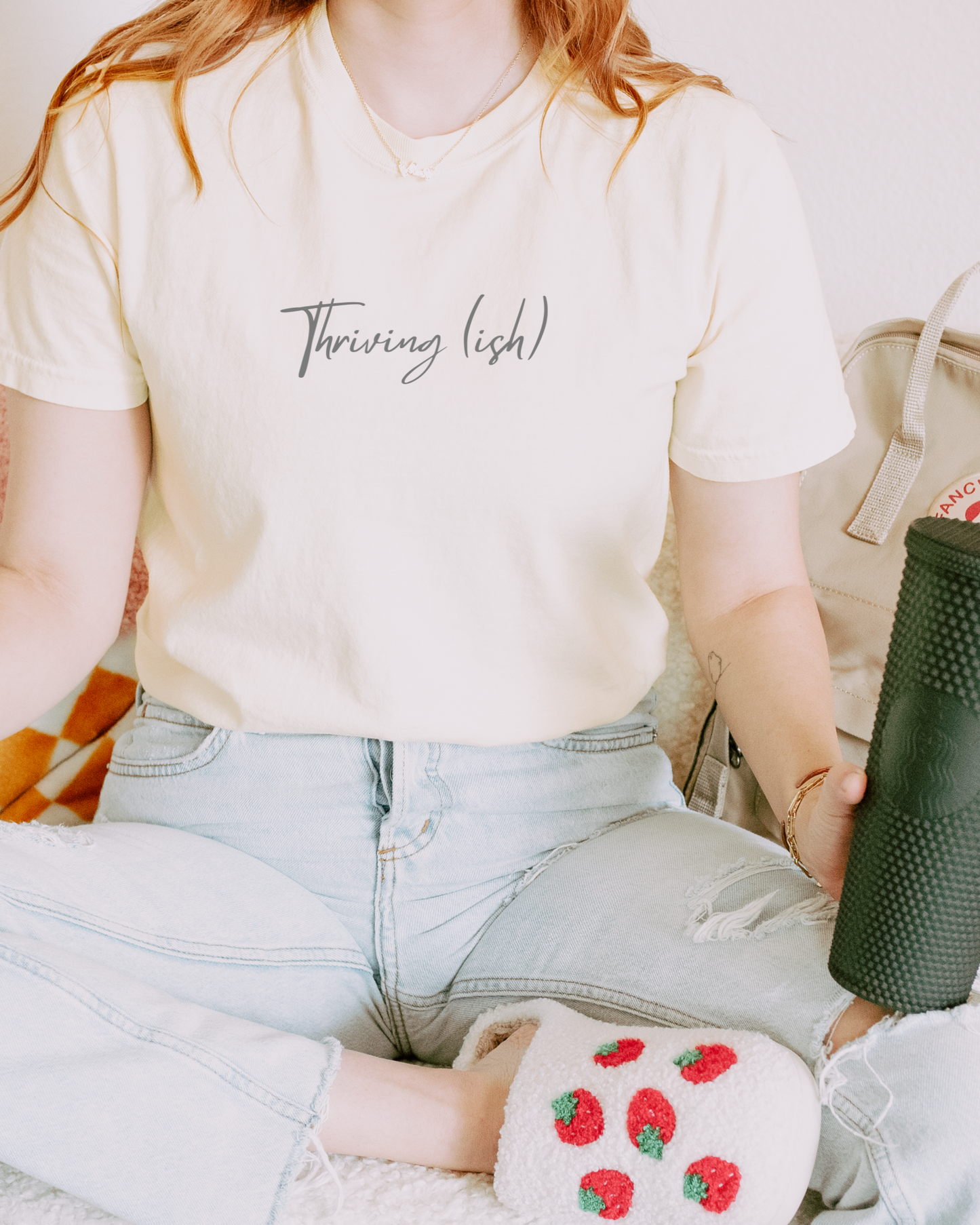 Thriving (ish) Minimal Script Tee