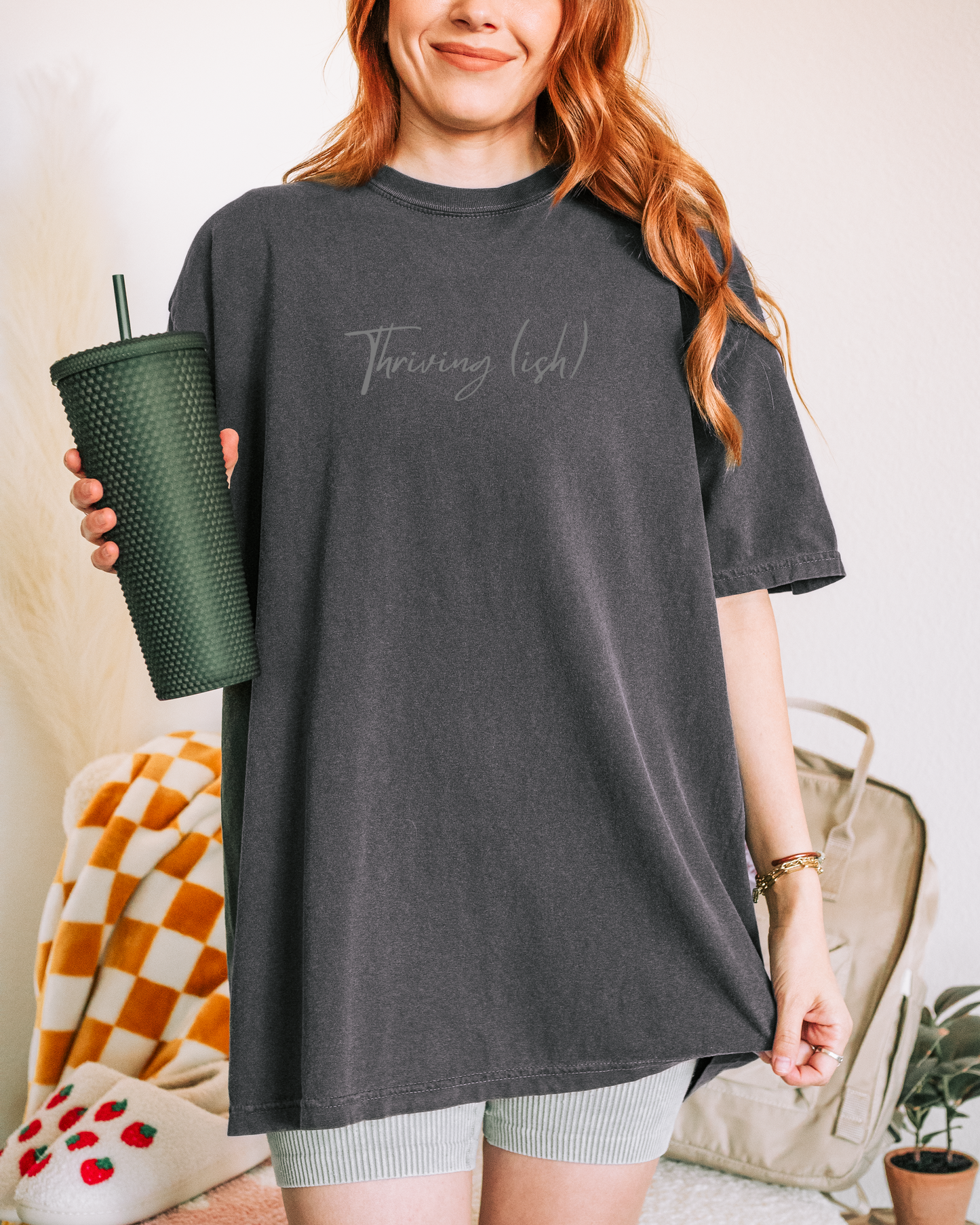 Thriving (ish) Minimal Script Tee
